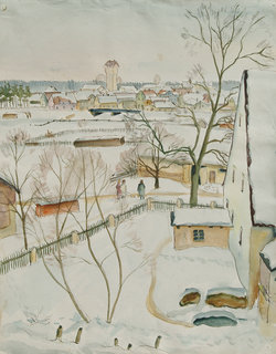 Kleinstadt im Winter