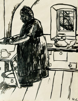 Kochende Bäurin (Oma Wien)