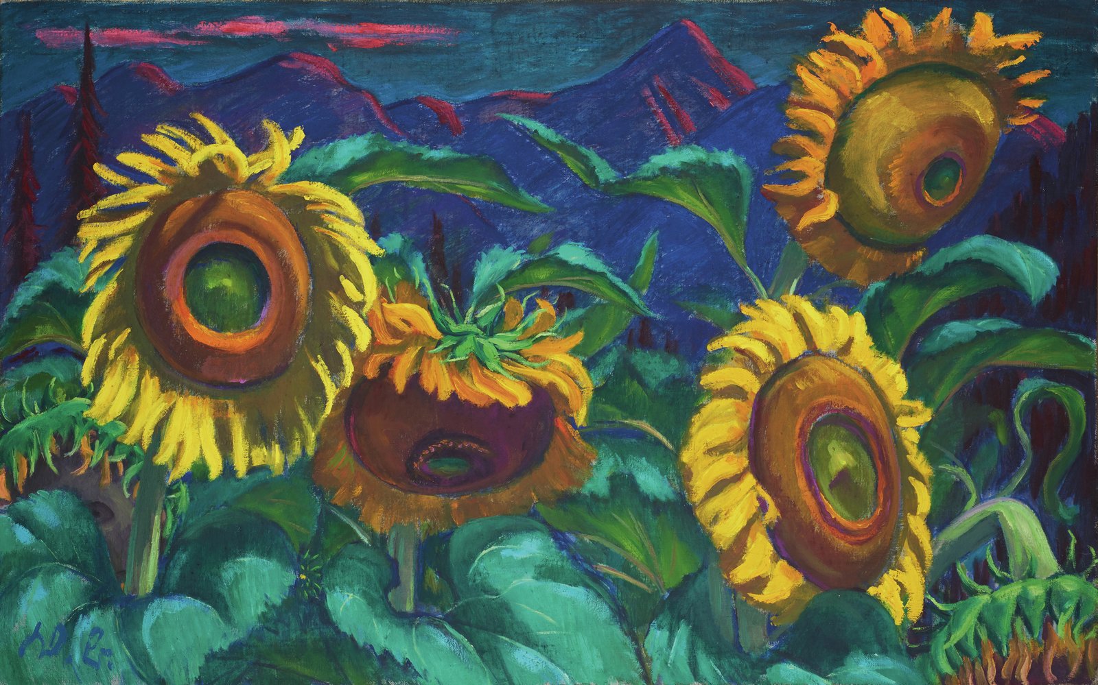 Sonnenblumen vor Obir