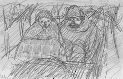 Bauernpaar auf dem Wagen / Winter II
